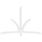 Ekena Millwork Davenport Architectural Grade PVC Gable Bracket, 96"W x 64"H x 2"D x 4"F, 16/12 Pitch GBP096X64X0204DAV00 - alternate 5